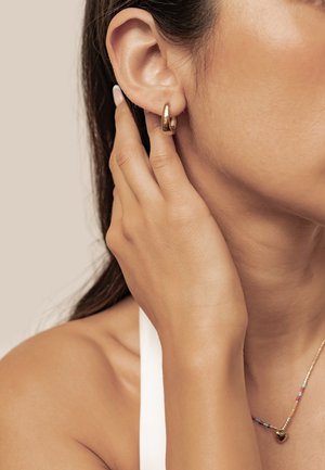 Hey Happiness, BOLD DOME HOOP - Earrings - gold-coloured