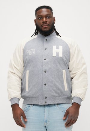 MIX MEDIA VARSITY  - Bombera - authentic marl/newsprint