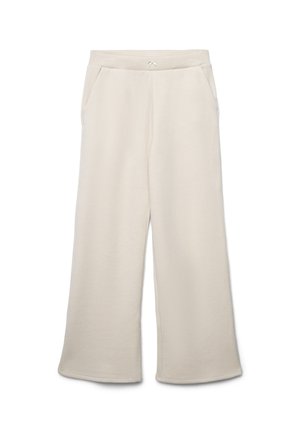 WIDE A TINTA UNITA - Pantaloni - nude chiaro