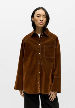 Spijkerjas - seal brown