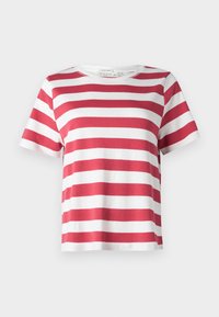 CREW NECK - T-shirt con stampa - red/off white