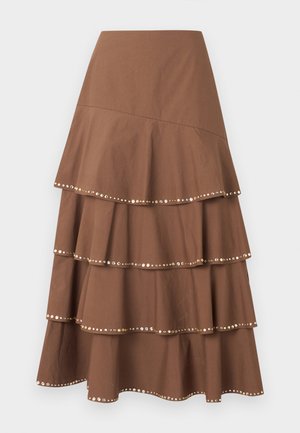 AVIV - Fustă maxi - marron