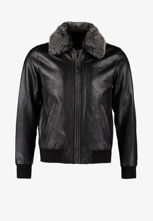 Schott Lederjacke - black