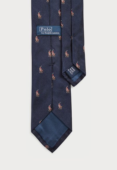 Polo Ralph Lauren POLO PONY SILK REPP NARROW TIE - Slips - navy