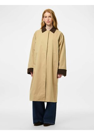 PCJORMA LANGE - Klassisk frakke - travertine