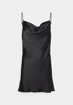 Gina Tricot Petite MINI COWL NECK DRESS - Vestido de cocktail / Vestido de festa - black