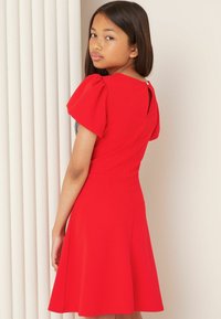Lipsy HEART TRIM PUFF SLEEVE REGULAR FIT - Kasdienė suknelė - red cut out