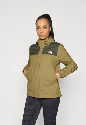 ANTORA RAIN JACKET - Vízálló dzseki - cedar/new taupe green