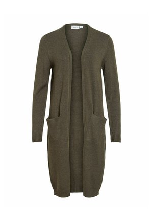 VILA, VIRIL LONG CARDIGAN - Gilet - forest night