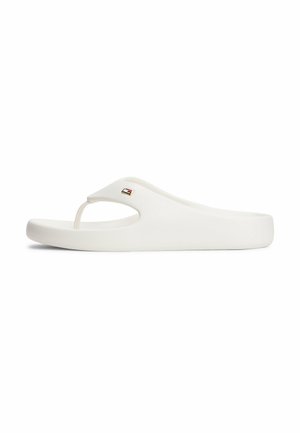 ENAMEL FLAG CONTOURED - Pool slides - pearlized ecru
