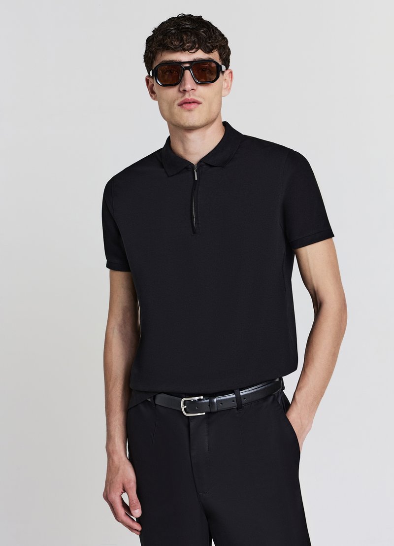 Calliope POLO HALF  - Polo - nero ultrablack