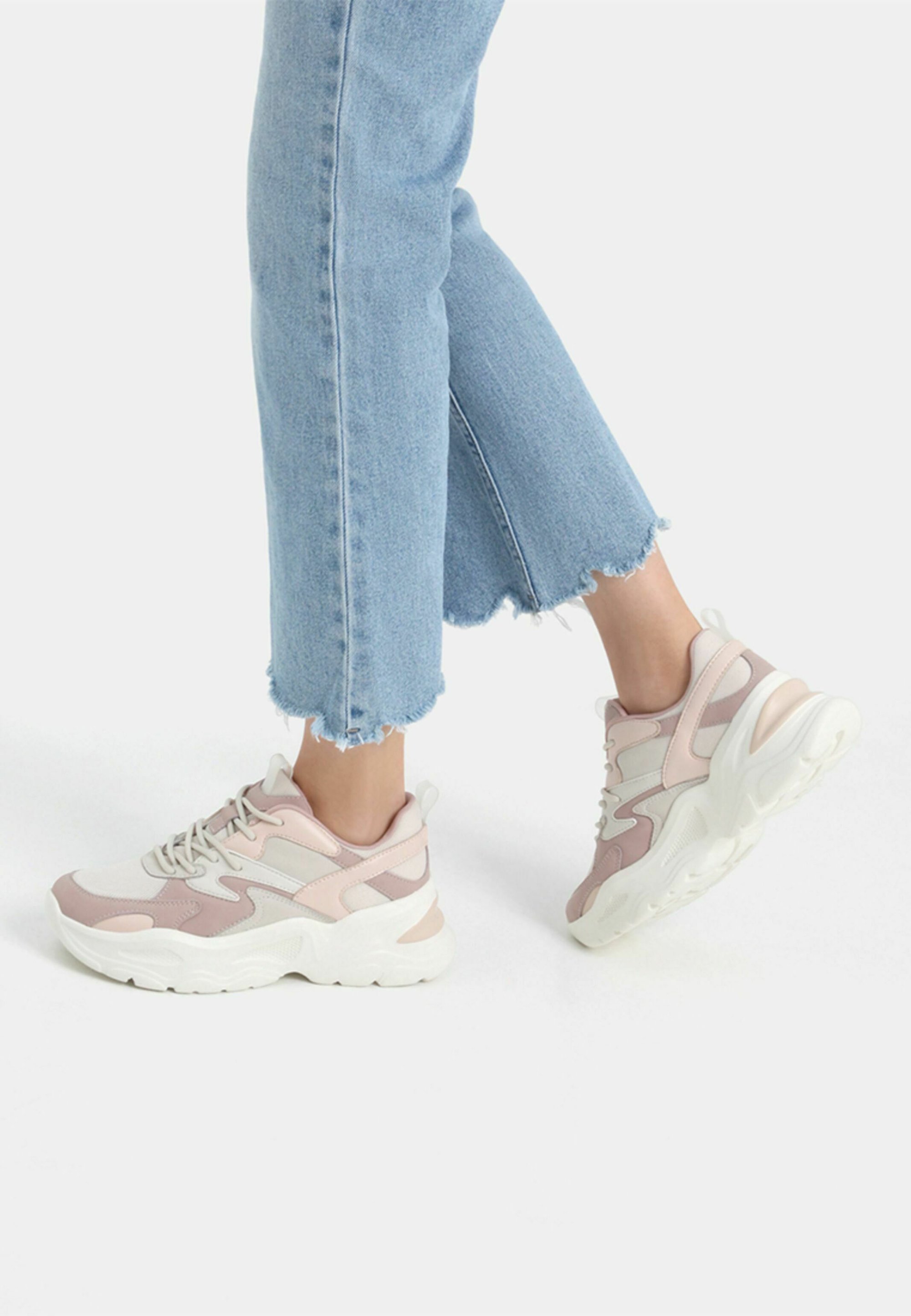 Bershka Sneakers laag - pink/meerkleurig - Zalando.nl