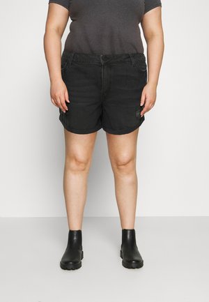 Jeans Shorts - black denim