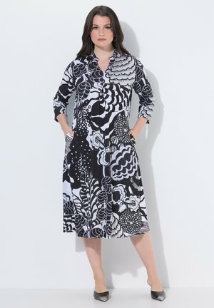 MIXED FLORAL PRINT STRETCH SLINKY - Jerseykjole - snow white