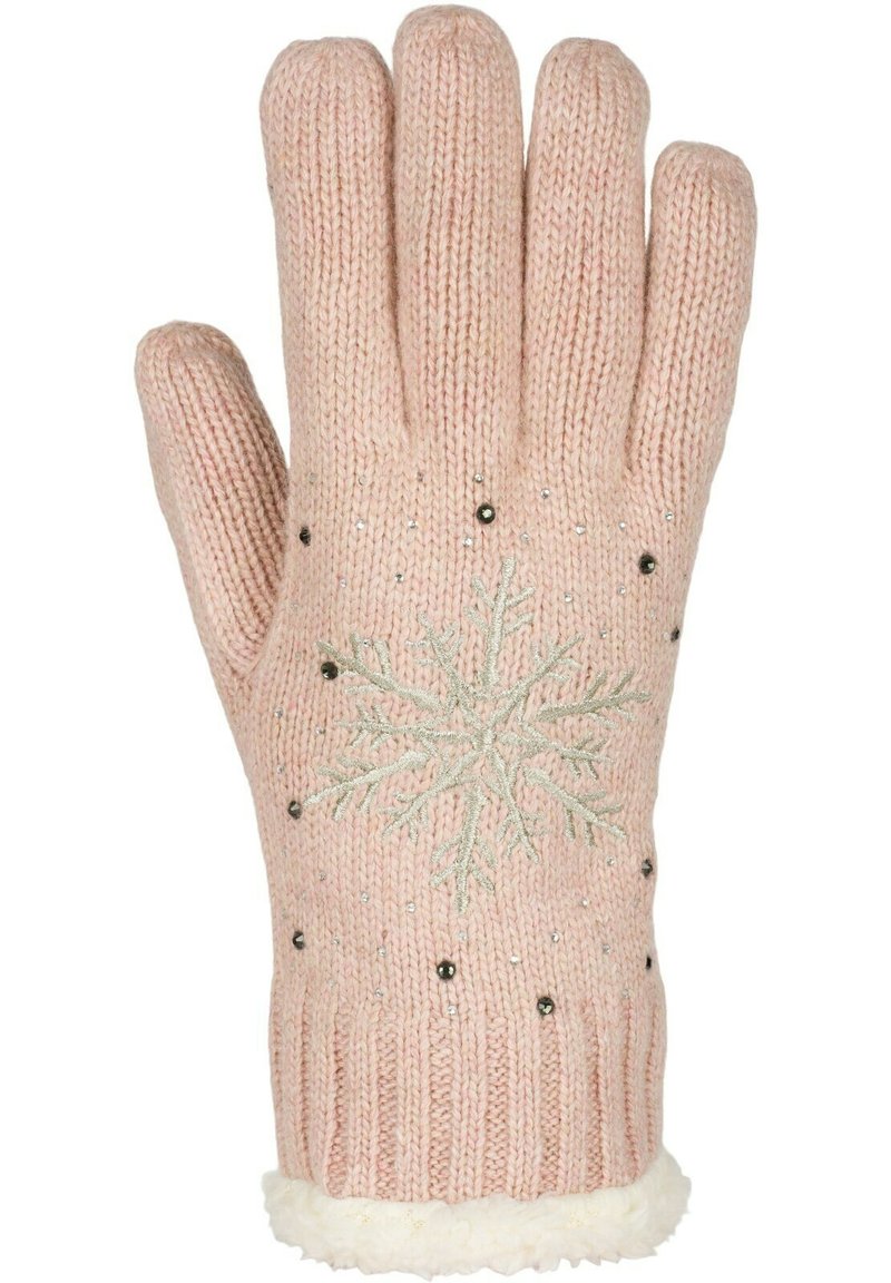 Damen Fäustlinge | STYLEBREAKER STYLEBREAKER MIT GESTICKTER SCHNEEFLOCKE, STRAS Fingerhandschuh altrose/flieder - YO82777 Damen Fäustlinge | STYLEBREAKER STYLEBREAKER MIT GESTICKTER SCHNEEFLOCKE, STRAS Fingerhandschuh altrose/flieder - YO82777