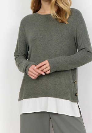 Striktrøje - light green