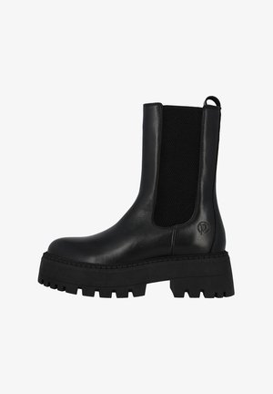 Palado Botines con plataforma - schwarz