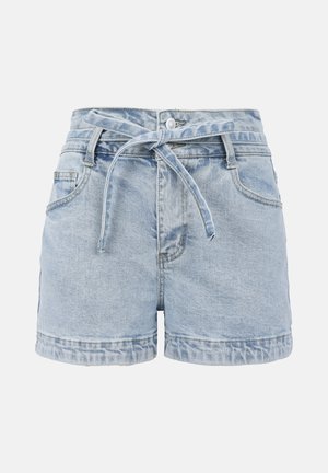 Even&Odd, EMBROIDERY - Short en jean - light blue denim