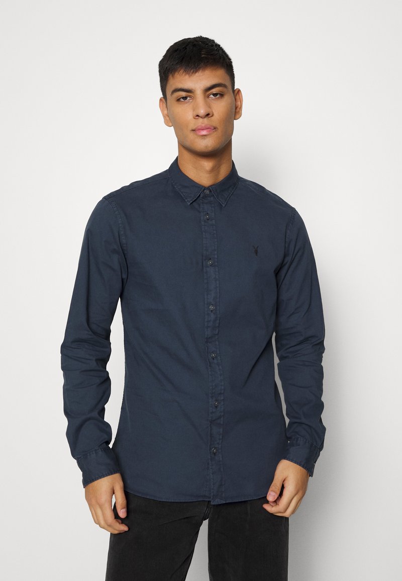 AllSaints HAWTHORNE SHIRT - Camisa - deep space blue