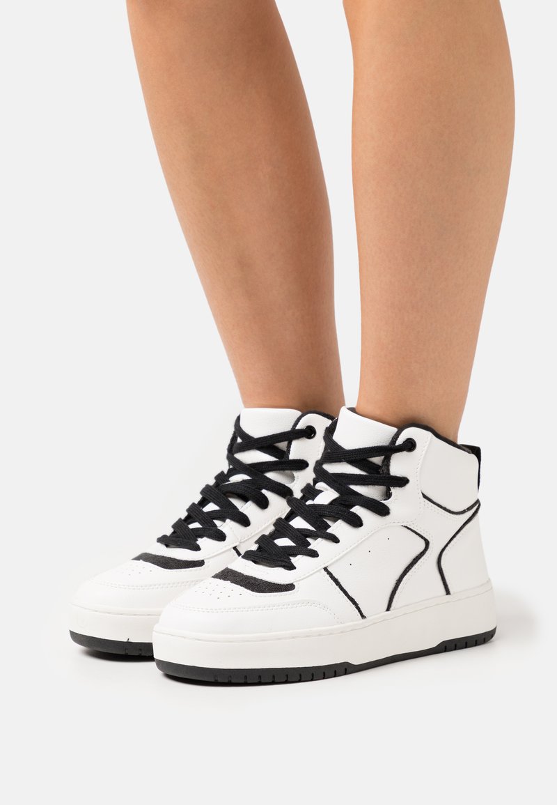 Even&Odd Sneakers high white/black/hvid Zalando.dk