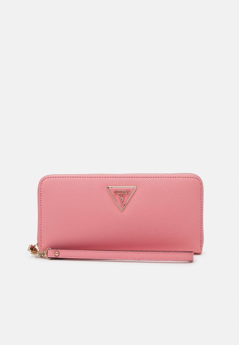 Guess LAUREL LARGE ZIP AROUND Wallet pink Zalando.co.uk