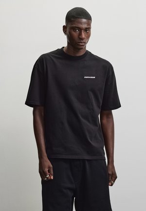 Pegador, LOGO OVERSIZED TEE - T-Shirt basic - washed black