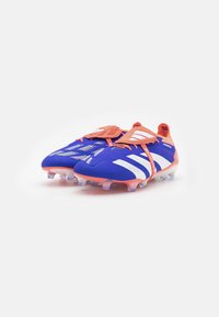 adidas Performance PREDATOR ELITE FT FG - Jalkapallokengät kiinteälle alustalle - lucid blue/footwear white/solar red