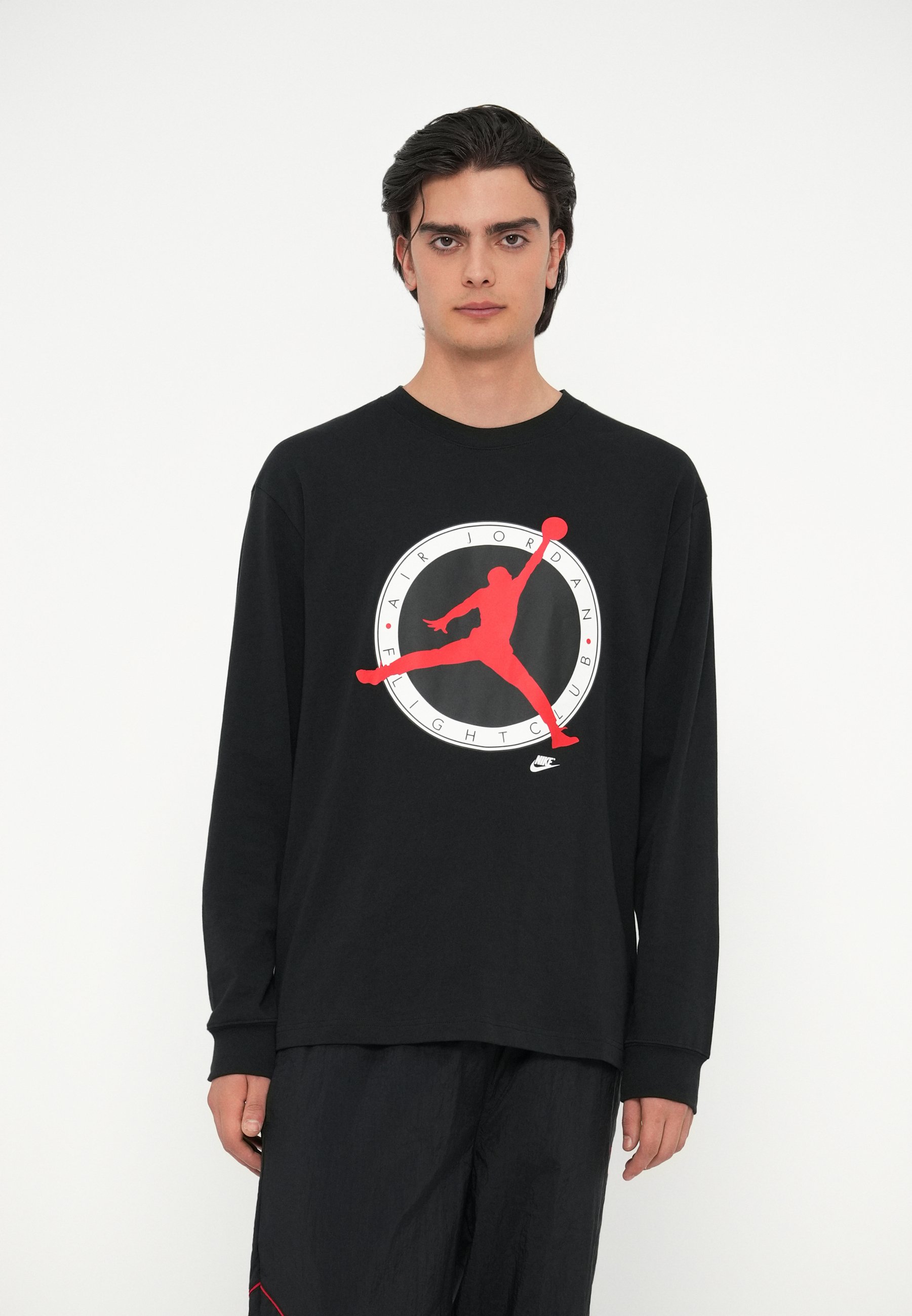 black and red jordan long sleeve