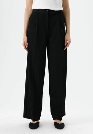 HIGH WAIST - Broek - black