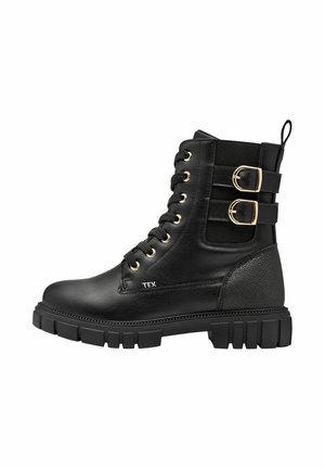 Platform ankle boots - black