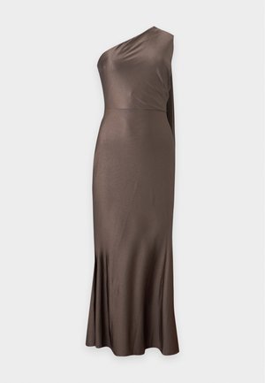 WAL G., LOTUS ONE SHOULDER MAXI - Juhlamekko - mushroom