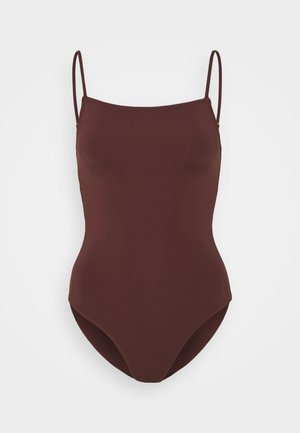 PCGINETTE SWIMSUIT - Baddräkt - rum raisin