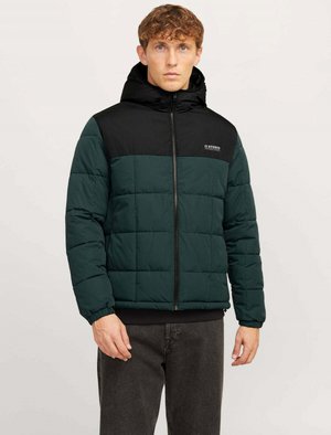 Jack & Jones GIUBBOTTO - Chaqueta vaquera - verde scuro