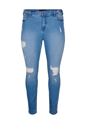Zizzi AMY WITH SUPER AND DETAILS - Jeans slim fit - blue denim