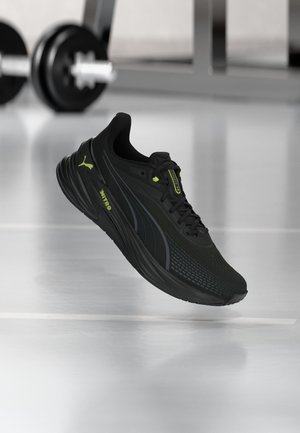 Puma ACTIVATE NITRO UNISEX - Træningssko - black/sunny lime/cool dark gray