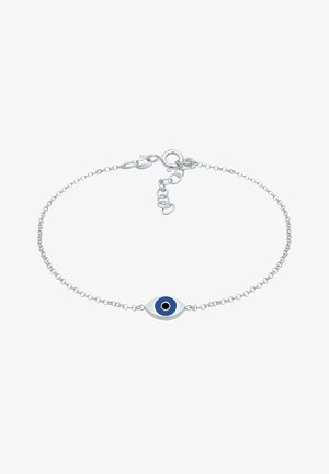 Elli EVIL EYE SYMBOL EMAILLE - Armband - silberfarben