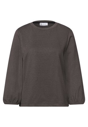Street One, 3/4-SLEEVE SHIRT WITH A ROUND NECK AND PATTERN - T-shirt à manches longues - light terra mocha