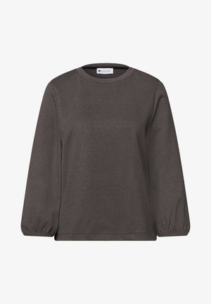 Street One, 3/4-SLEEVE SHIRT WITH A ROUND NECK AND PATTERN - T-shirt à manches longues - light terra mocha