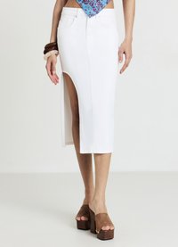 Calliope SPACCO - Jupe en jean - bianco