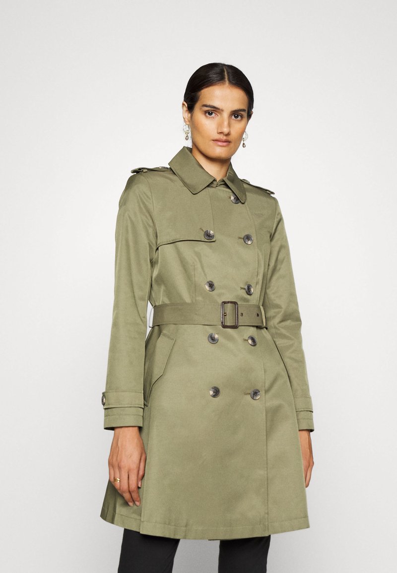 Lauren Ralph Lauren LINED COAT - Gabardina - olive
