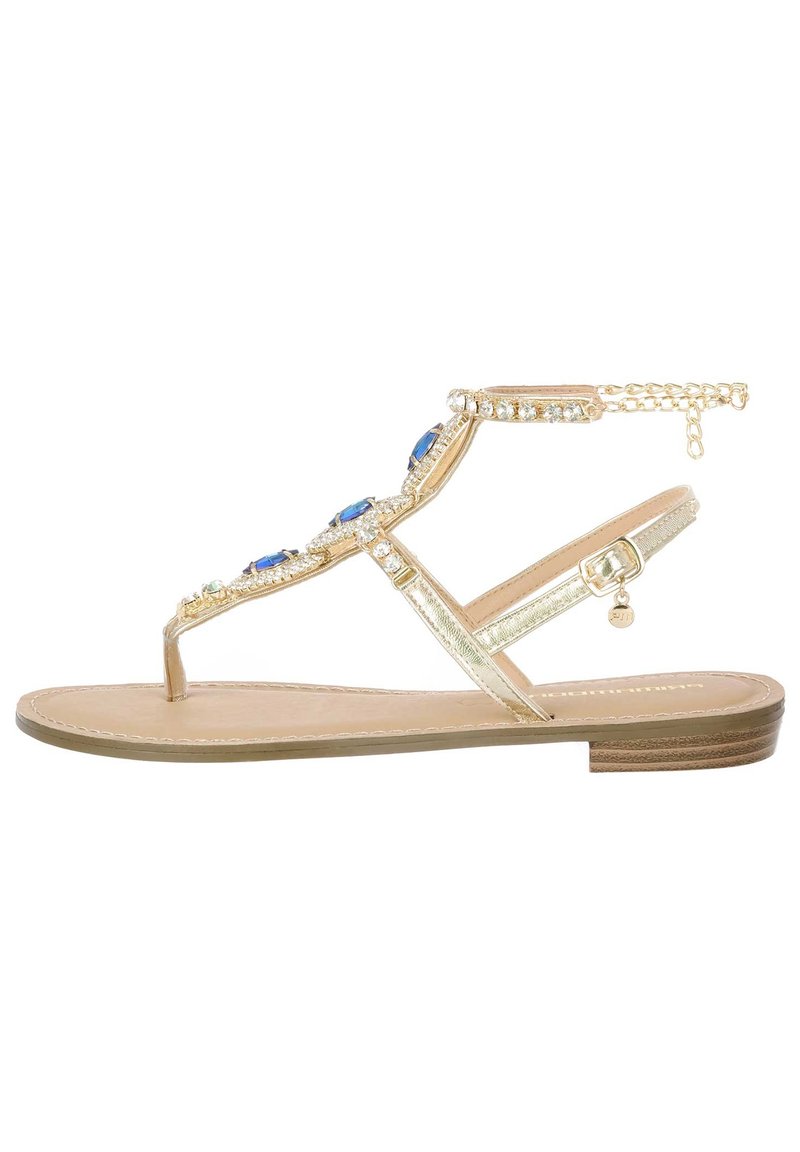 PRIMA MODA T-bar sandals - gold-coloured - Zalando.de