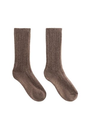 Strømper - mottled dark brown