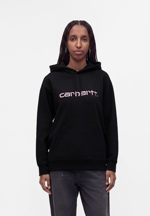 Carhartt WIP, HOODED - Суитшърт с качулка - black/hortensia