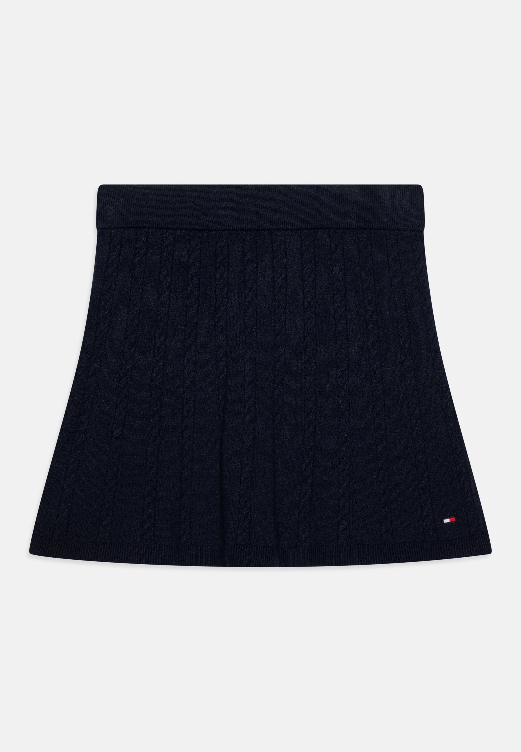 Tommy Hilfiger MINI CABLE SKIRT Mini skirt dark night navy