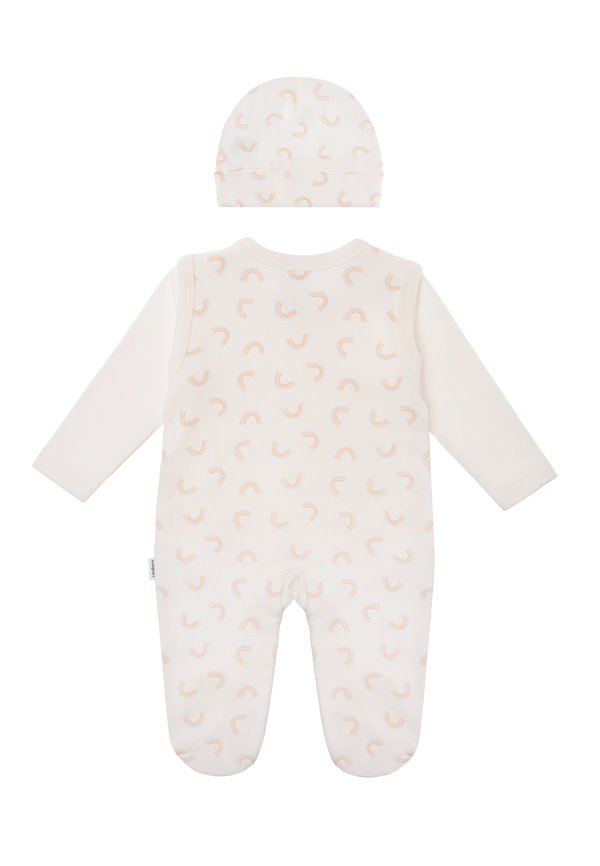 3-TEILIGES -SET  – Mütze – weiss