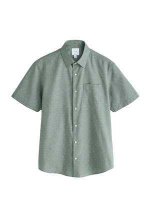 Next, REGULAR FIT - SMART CLIPPED PRINT SHORT SLEEVE SHIRT . - Hemd - green