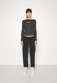 G-STAR CUT OUT SLIM BOAT - Ilgarankovis viršutinės dalies drabužis - shadow