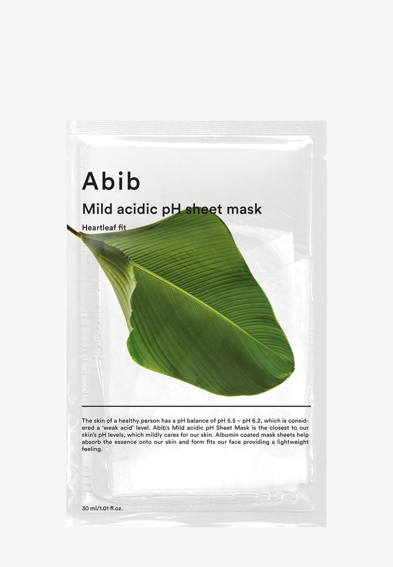 Abib MILD ACIDIC PH SHEET MASK HEARTLEAF FIT 10 PACK - Sheet mask