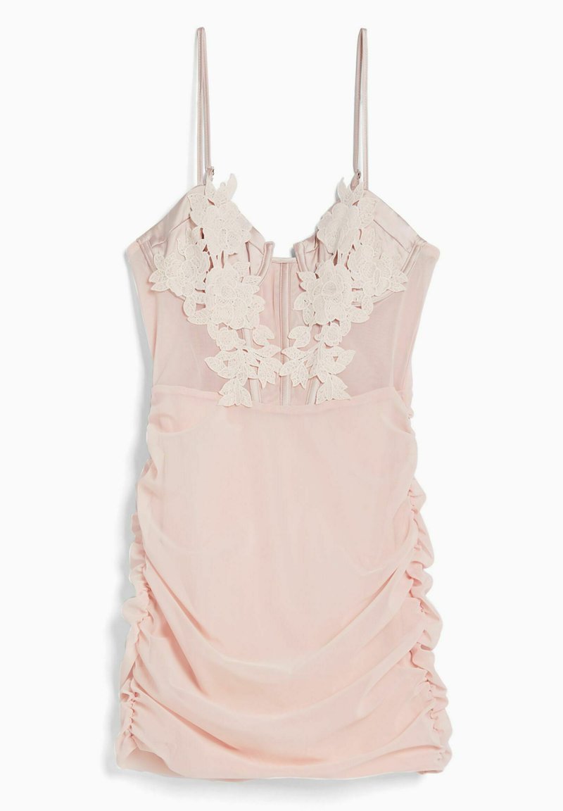 Bershka Cocktailjurk donkerroze