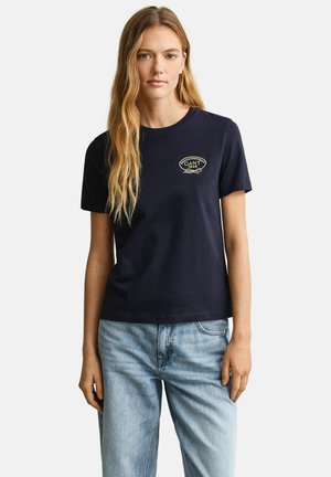 ROPE GRAPHIC - T-Shirt print - evening blue